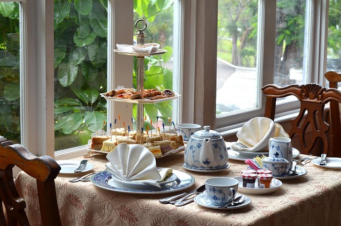 Afternoon Tea at Graycliff Hotel - What arrives on the tiered stand