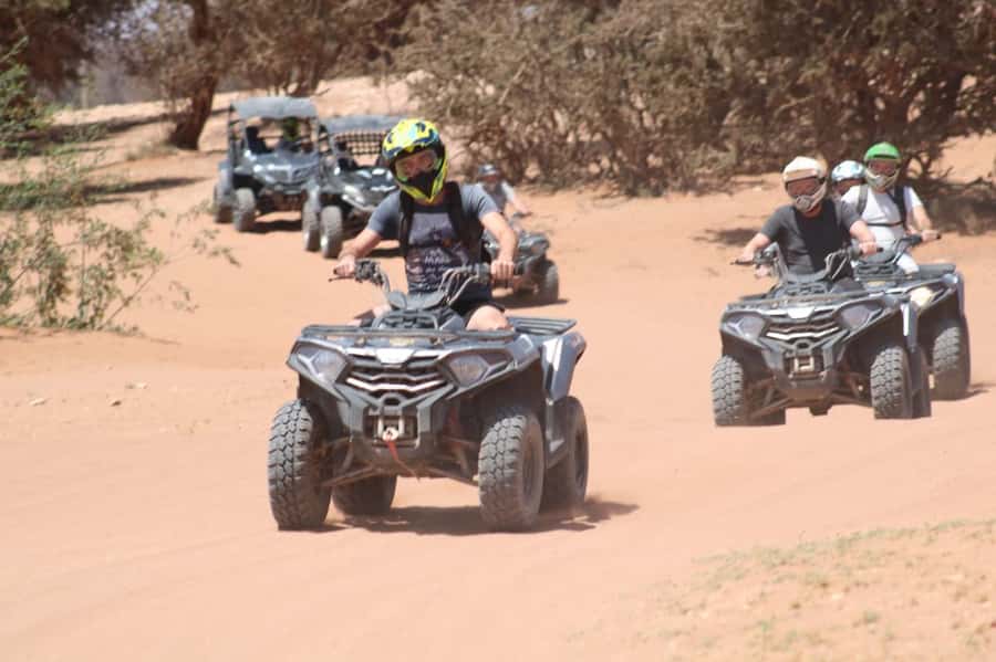 Agadir : 2 h Quad biking excursion with moroccan tea - Getting comfortable on an automatic quad