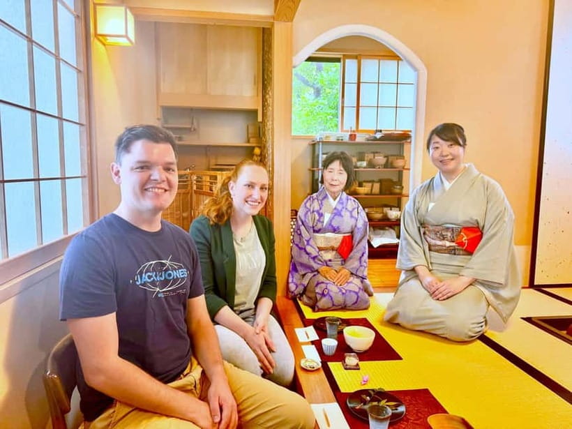 At an Antique Shop, Tea Ceremony and Japanese Sweets Forming - Who will enjoy this most