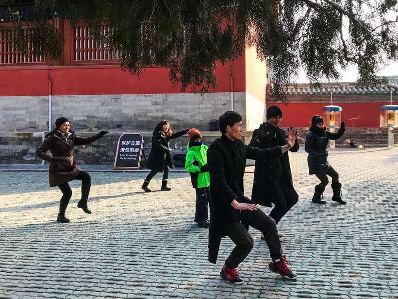 Beijing: Temple Of Heaven+Tai Chi Class+Tea Ceremony - Tai Chi in the Temple of Heaven park