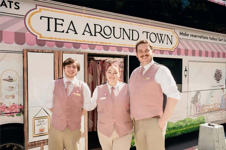 Chicago: Tea Around Town With Curated Teas & Iconic Sights - Three teas with a full spread of small bites