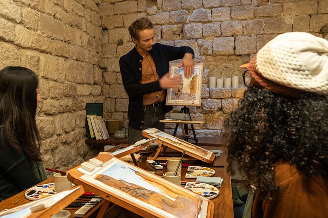 Cinematic Watercolor Workshop and Tea Experience at Boma Café - A three-hour lesson built for first-time painters
