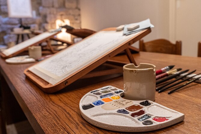 Cinematic Watercolor Workshop and Tea Experience at Boma Café - The finished artwork and the practical souvenir