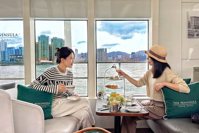 Classic Afternoon Tea Voyage in Hong Kong for 4 Pax - The World Star setting and harbour views