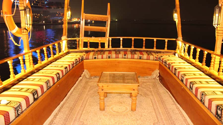Dubai: Sunset Cruise on Traditional Boat & Emirati High Tea - Arabic music and the mood on board