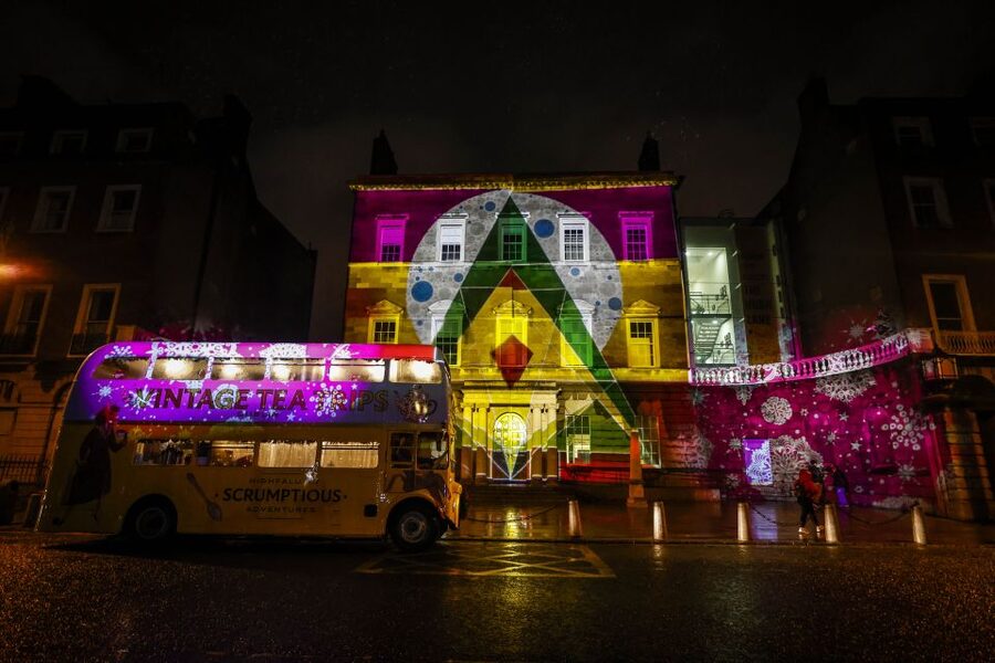 Dublin: Christmas Lights Festive Bus Tour with Afternoon Tea - What happens after you board