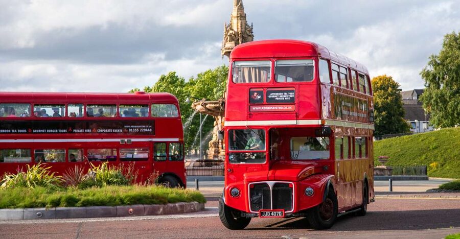Edinburgh: Vintage Bus Tour with Afternoon Tea or Gin - Afternoon tea with more food than expected
