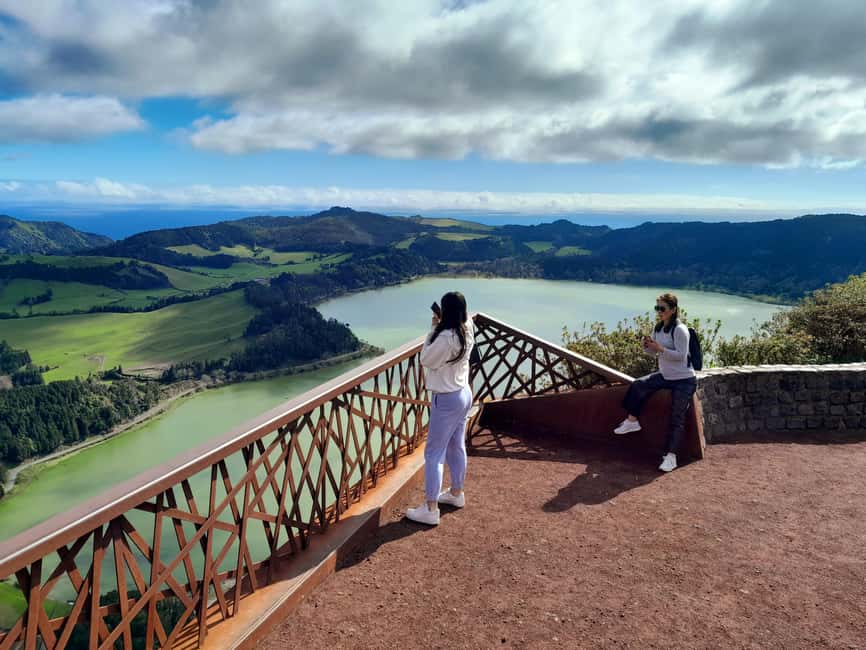 Furnas: Volcano Wonders, Tea Plantation & Waterfall Tour - Furnas Lake and the chapel by the water