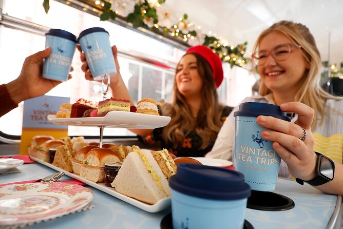 Irish Afternoon Tea on 1960s Vintage Bus in Dublin - Christ Church Cathedral and medieval Dublin