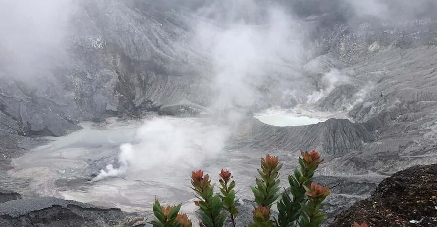 Jakarta: Volcano, Tea/Rice Fields, Hot Spring, Local Food - Soaking at Sari Ater Hot Springs