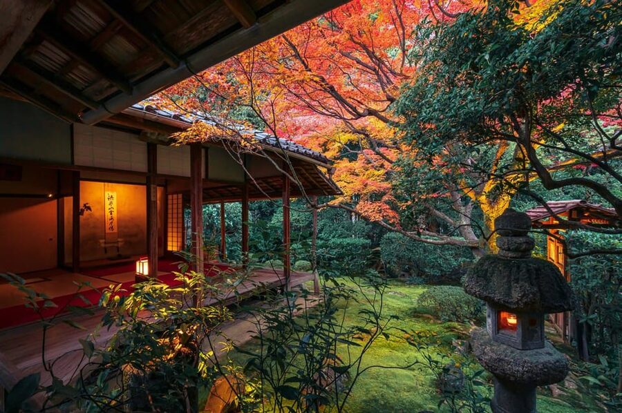 Kyoto: Nighttime Zen Meditation and Matcha Tea Experience - Entering Keishunin after dark