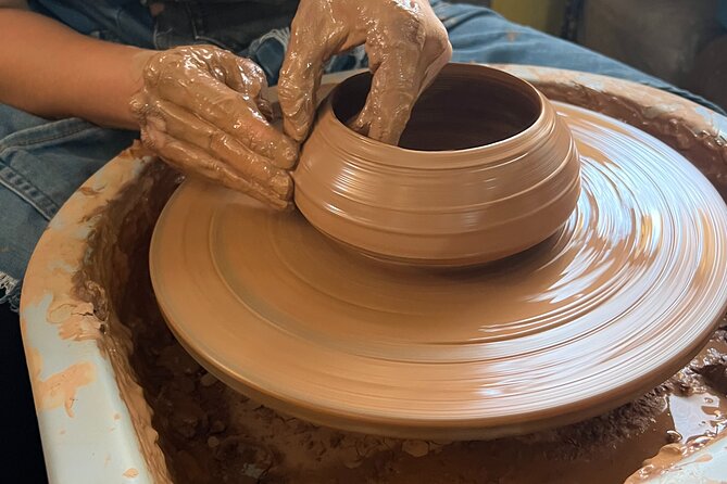 Lamsaty Pottery Workshop with Moroccan Tea - The pottery wheel gives you a short taste of a difficult craft