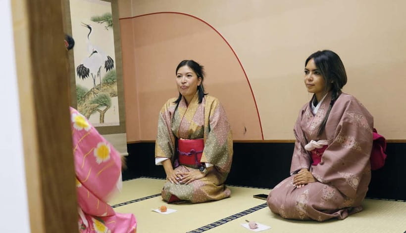 Learn Zen in a class of making Matcha tea near Osaka Castle - Changing into kimono or hakama