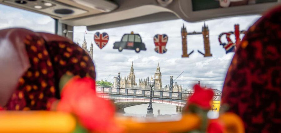 London: Afternoon Tea Bus Tour & London Eye Option - Westminster, Big Ben, and the first city views
