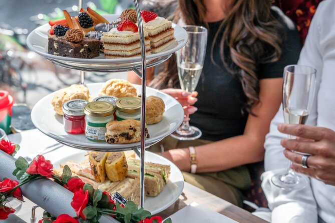 London: Afternoon Tea Bus Tour with Prosecco & London Eye Option - The first course: sandwiches and London landmarks