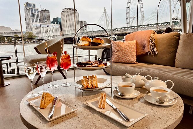 London: Afternoon Tea Experience at The Clipper Lounge - A Thames-side setting at Embankment Pier