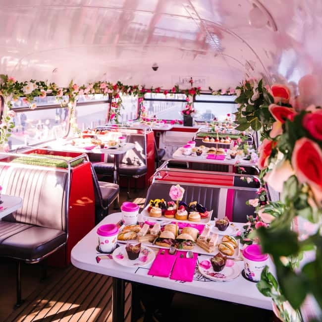 London: Afternoon Tea Sightseeing Bus Tour - The food: sandwiches, cakes, tea, and refillable drinks