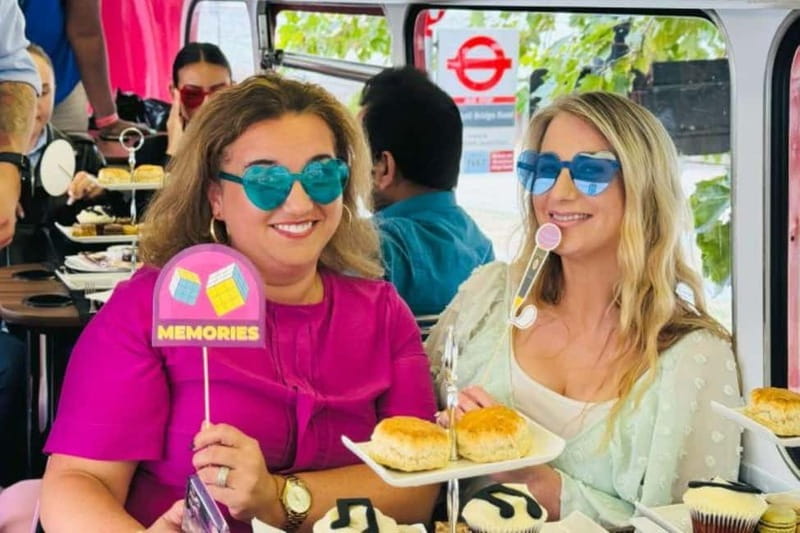 London: "Here We Go Again" Afternoon Tea Bus - From Waterloo to Westminster, London Keeps Moving