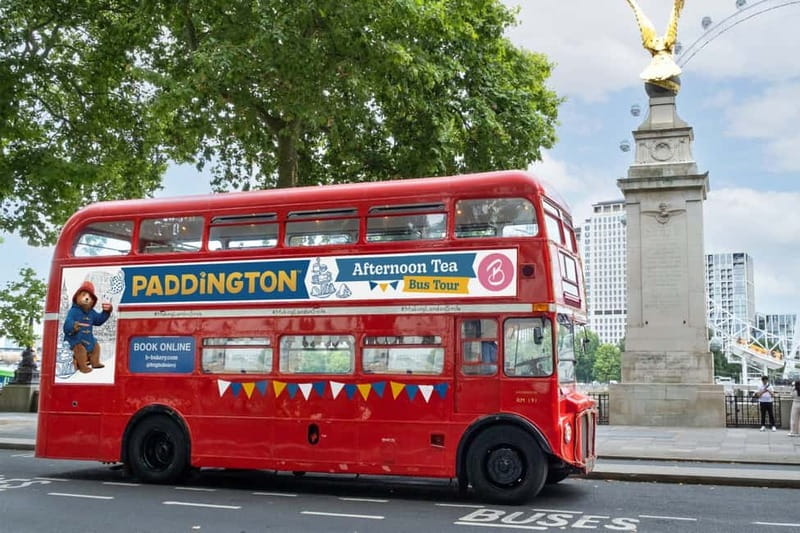 London: Paddington Bear Themed - Afternoon Tea Bus Tour - A Paddington afternoon tea with London moving past the window