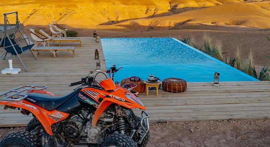 Marrakech: Agafay Desert Quad Bike, with Pool swim Lunch Tea - Why this Agafay outing works so well
