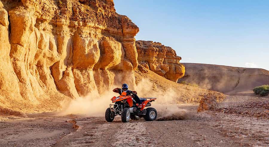 Marrakech: Agafay Desert Quad Bike, with Pool swim Lunch Tea - Leaving Marrakech for Agafay