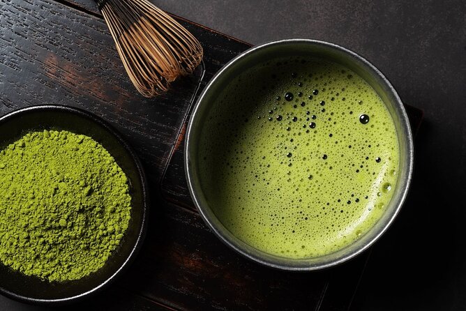 Matcha Making Class in Osaka with Authentic Japanese Sweets Set - Whisking your own bowl