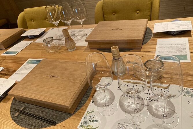 Matcha tasting for all five senses at Hotel Yokohama - Whisking your own bowl with a bamboo chasen