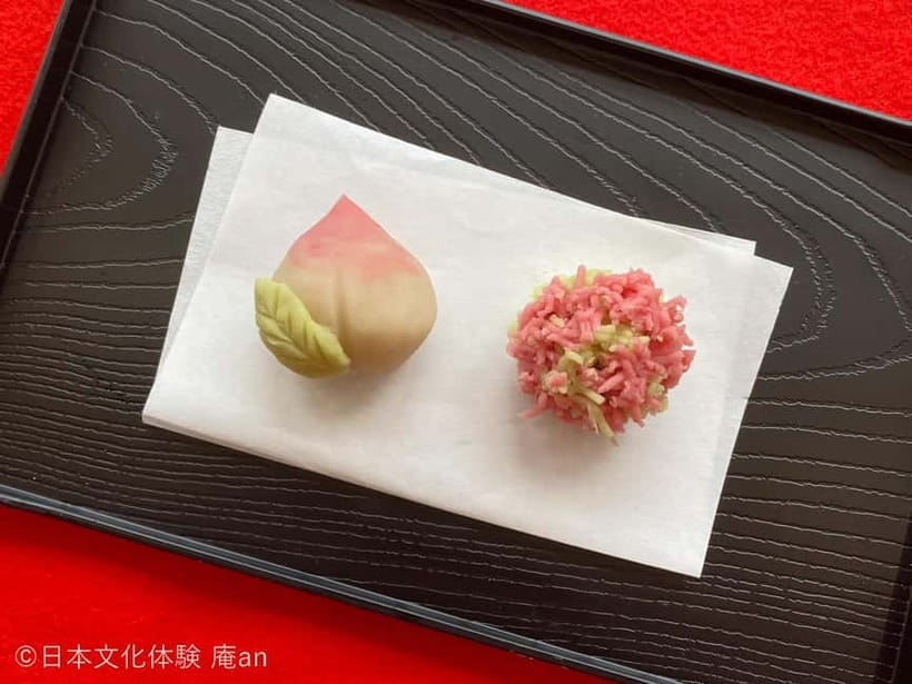 Nagoya: Japanese Traditional Sweets making and Tea Ceremony - First 55 minutes: shaping seasonal nerikiri