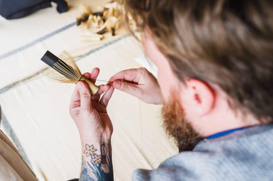 Nara Takayama Tea Whisk Craft and Tea Culture Experience - Watching Tango Tanimura shape a chasen