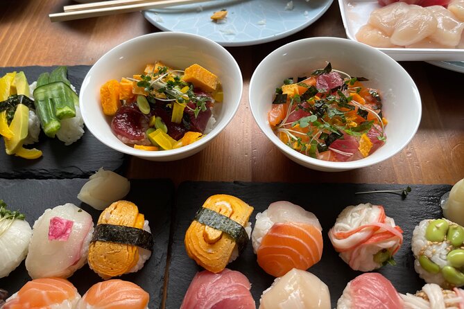[NEW]JPN CULTURE - Buy@Toyosu Market SUSHI Making +TEA +Maid Cafe - A tea ceremony with sweets you make yourself