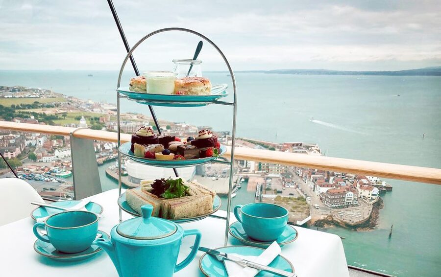 Portsmouth: Spinnaker Tower High Tea in the Clouds - The views from the dining room