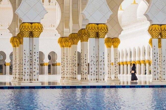 Private Abu Dhabi Sheikh zayed mosque with Louver Museum & Emirates Place Tea - Emirates Palace for coffee, tea, and a polished finish