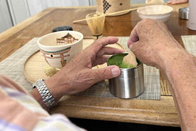 Private Hiroshima Matcha & Wagashi Experience Tour - Walking through covered Hiroshima arcades
