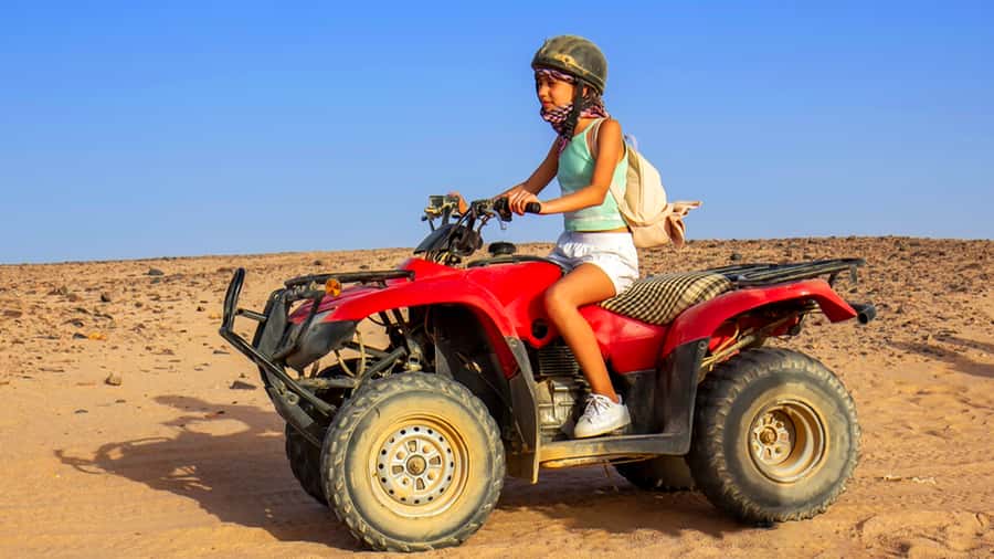 Sharm El Sheikh: Quad Biking trip with Authentic Bedouin Tea - The Echo Temple stop and the desert pause