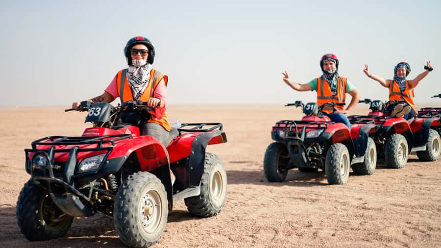 Sharm El Sheikh: Quad Biking trip with Authentic Bedouin Tea - Guides, group size, and the pace of the ride