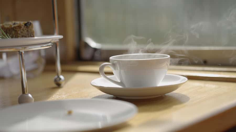 Sunshine Coast:Silver Bullet High Tea at Mary Valley Rattler - Seating, comfort, and the shared-booth setup
