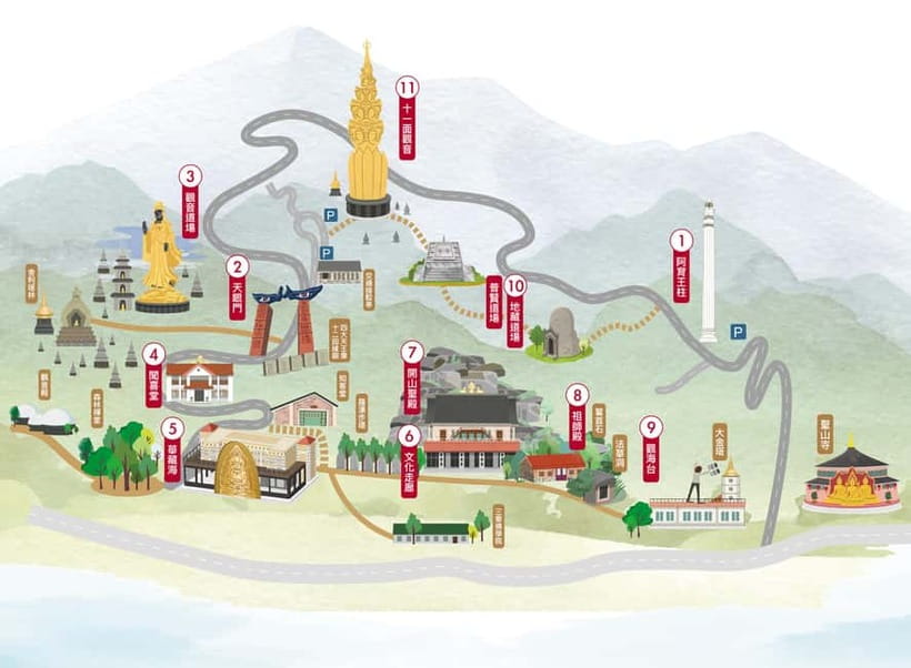 Taipei Private Spiritual Tour with Afternoon Tea & Cycling - A vegetarian lunch that matches the setting