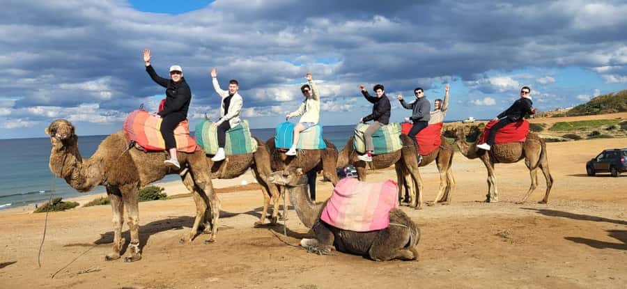 Tangier: sunset, tea, camel ride, Cape Spartel and caves. - Pickup in Tangier and the 30-minute drive