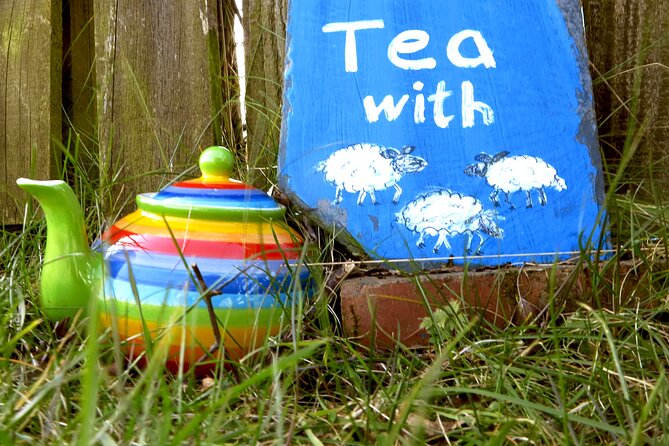 Tea with Naughty Sheep - From garden table to meadow and barn