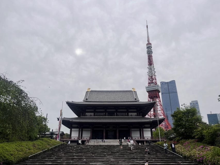 Tokyo Highlights Tour: Sumo, Sushi, Tea, and Tokyo Tower - A quiet hour at Zojo-ji Temple