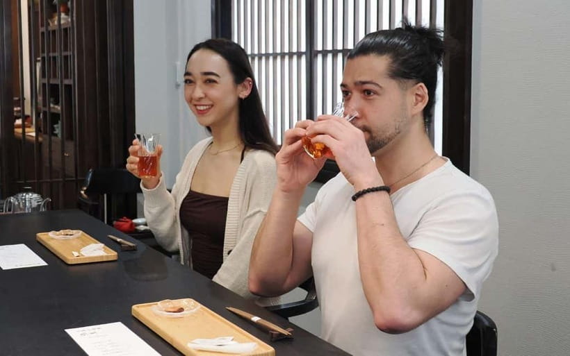 Tokyo: Traditional Tea Ceremony with a Tea Master - Ougiya wagashi adds color and sweetness