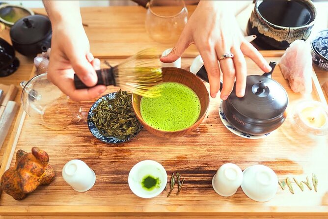 Traditional Tea Ceremony with Tibetan Sound Healing - Choosing tea before the first pour
