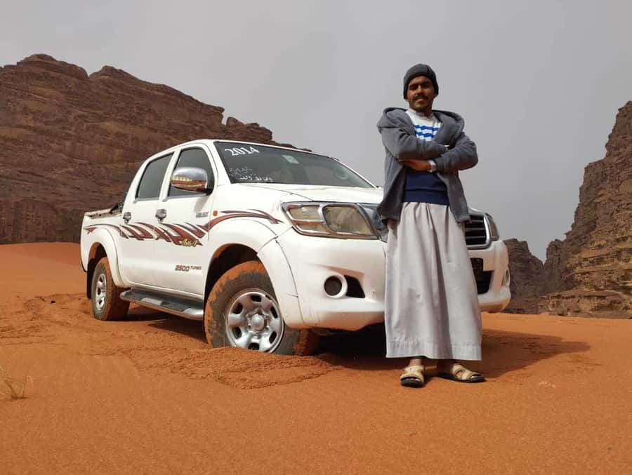 Wadi Rum: 2-Hour Jeep Tour with Bedouin Tea - Al Ramal Red Sand Dune, the first big stop