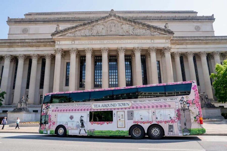 Washington, D.C.: Tea Around Town Bus Tour with Landmarks - Starting with tea, scones, and small sandwiches