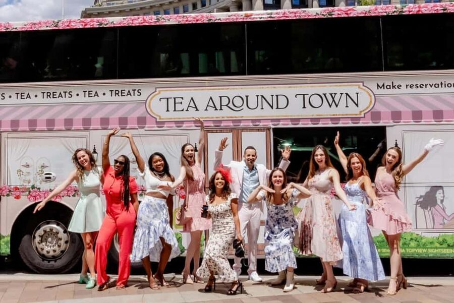 Washington, D.C.: Tea Around Town Bus Tour with Landmarks - Meeting the pink bus on Pennsylvania Avenue