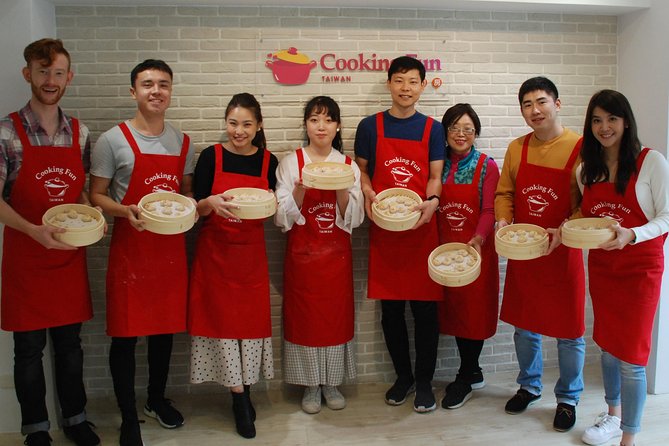 Xiao Long Bao, Chicken vermicelli with mushroom and sesame oil, Tofu strips salad, Bubble milk tea. Taiwan Traditional Delicacies Experience-A (Taipei Cooking Class) - A cooking class built around soup dumplings