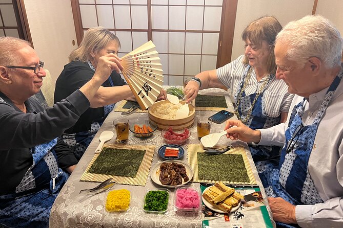 Yokohama: Sushi & Gyoza Cooking with Matcha & GreenTea Experience - From sliding doors to the kitchen
